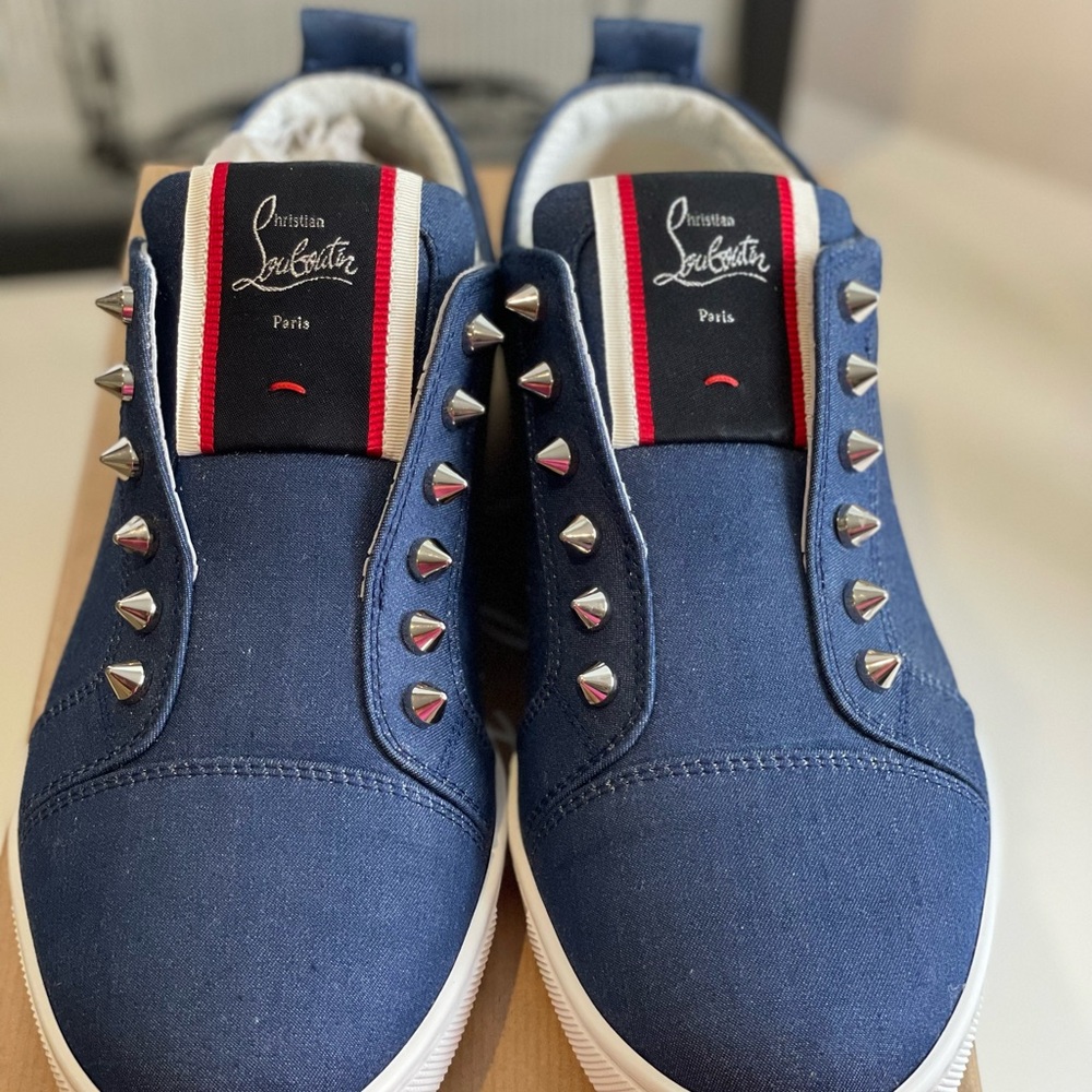 Christian Louboutin sneakers F.A.V Fique A Vontade woman (Denim-Blue)